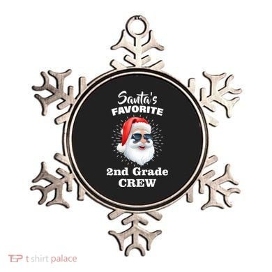 Santa's Favorite Second Grade Crew Christmas Ornament
