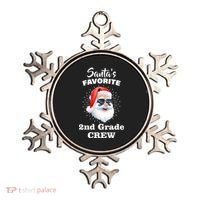 Santa's Favorite Second Grade Crew Christmas Ornament thumb 0