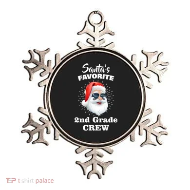 Santa's Favorite Second Grade Crew Christmas Ornament