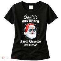 Santa's Favorite Second Grade Crew Christmas Women's T-Shirt thumb 0