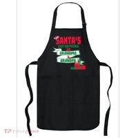 Santa's Got Nothing On Grandma And Grandpa Christmas Apron thumb 0