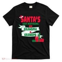 Santa's Got Nothing On Grandma And Grandpa Christmas T-Shirt thumb 0