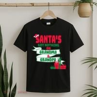Santa's Got Nothing On Grandma And Grandpa Christmas T-Shirt thumb 2