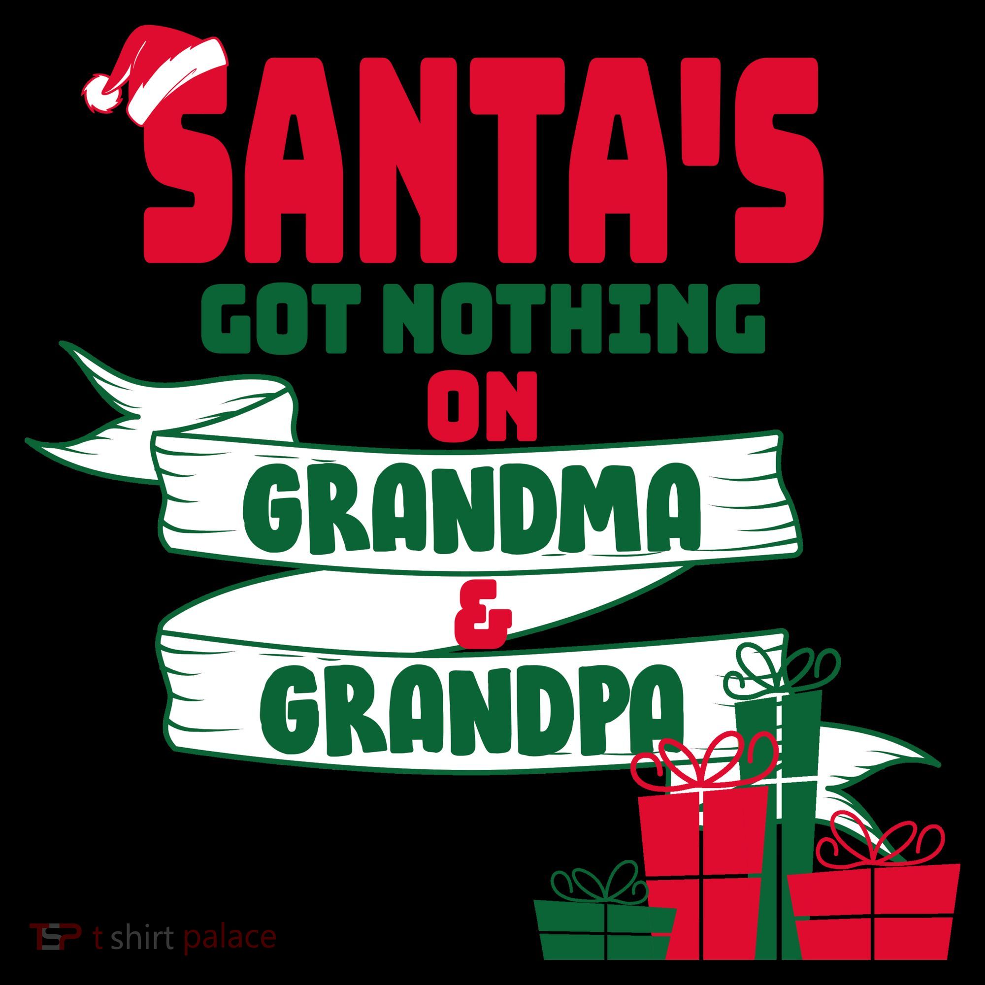 Santa's Got Nothing On Grandma And Grandpa Christmas Coffee Mug