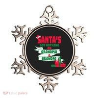 Santa's Got Nothing On Grandma And Grandpa Christmas Ornament thumb 0