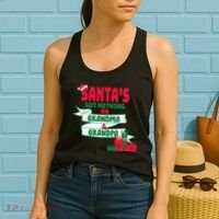 Santa's Got Nothing On Grandma And Grandpa Christmas Women's Tank Top thumb 2