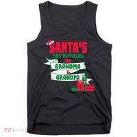 Santa's Got Nothing On Grandma And Grandpa Christmas Tank Top thumb 0