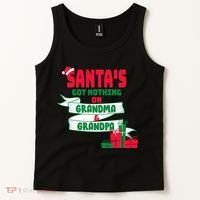 Santa's Got Nothing On Grandma And Grandpa Christmas Tank Top thumb 2