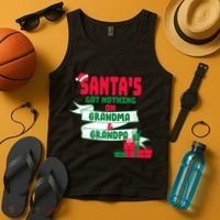 Santa's Got Nothing On Grandma And Grandpa Christmas Tank Top thumb 4