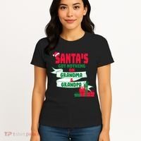 Santa's Got Nothing On Grandma And Grandpa Christmas Women's T-Shirt thumb 4