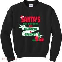 Santa's Got Nothing On Grandma And Grandpa Christmas Kids Sweatshirt thumb 0