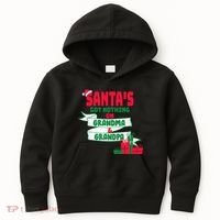 Santa's Got Nothing On Grandma And Grandpa Christmas Kids Hoodie thumb 0
