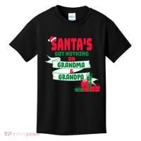 Santa's Got Nothing On Grandma And Grandpa Christmas Kids T-Shirt thumb 0