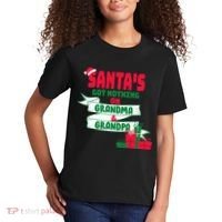 Santa's Got Nothing On Grandma And Grandpa Christmas Kids T-Shirt thumb 2