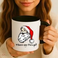 Santa's Ho Funny Christmas Coffee Mug thumb 3