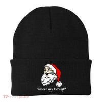 Santa's Ho Funny Christmas Beanie thumb 0