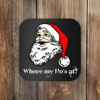 Santa's Ho Funny Christmas Coaster thumb 0