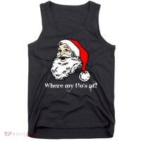 Santa's Ho Funny Christmas Tank Top thumb 0
