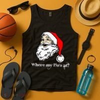 Santa's Ho Funny Christmas Tank Top thumb 4