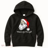 Santa's Ho Funny Christmas Kids Hoodie thumb 0