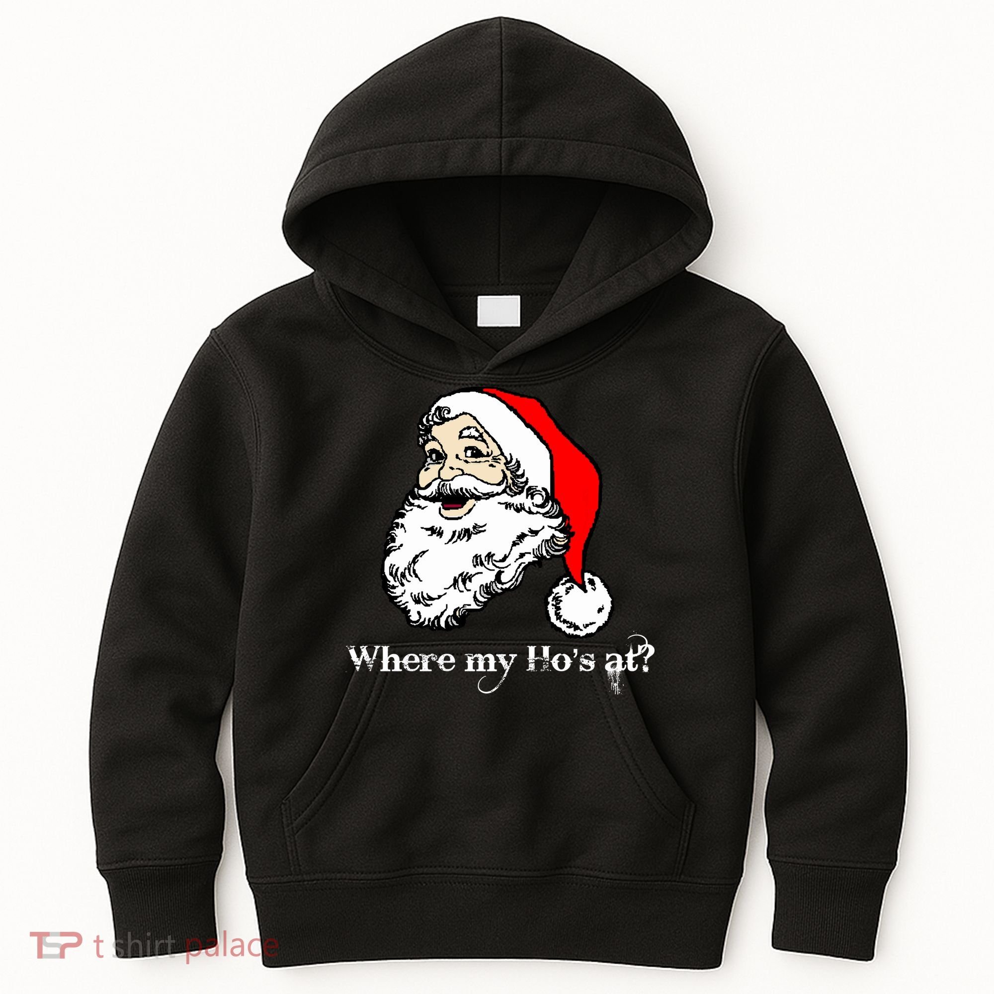 Santa's Ho Funny Christmas Kids Hoodie