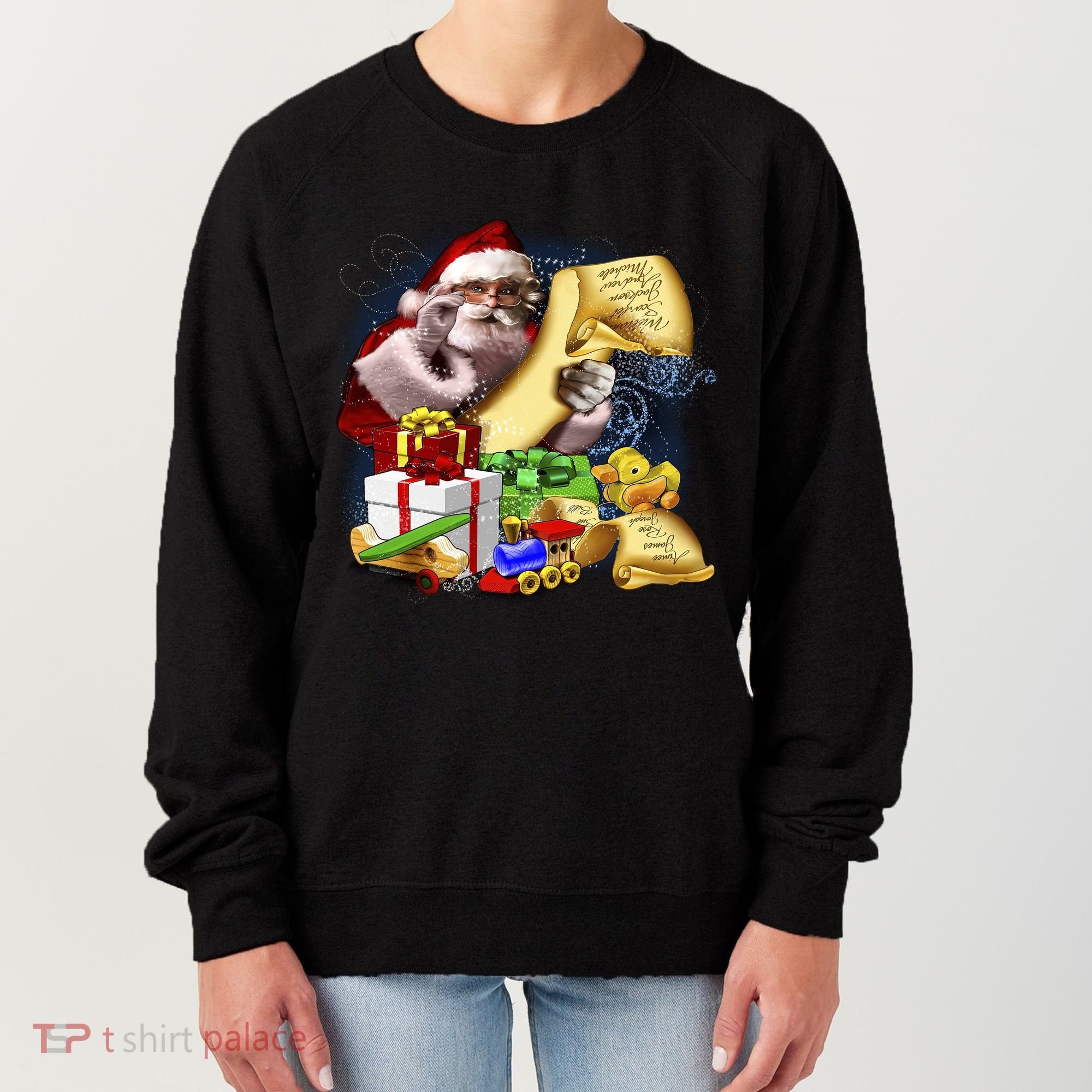 Santa's Making a List Women's Sweatshirt