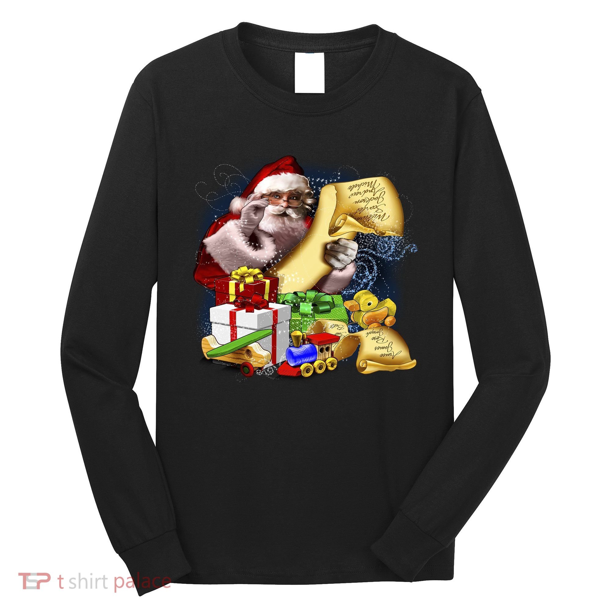 Santa's Making a List Long Sleeve Shirt