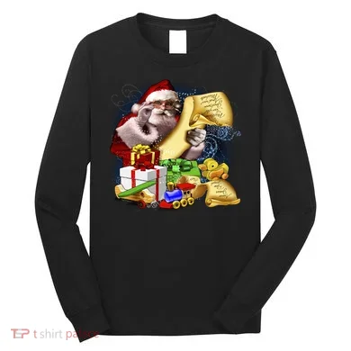 Santa's Making a List Long Sleeve Shirt