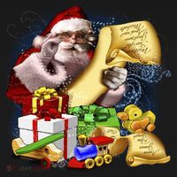 Santa's Making a List Button thumb 1