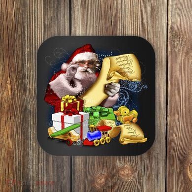 Santa's Making a List Coaster