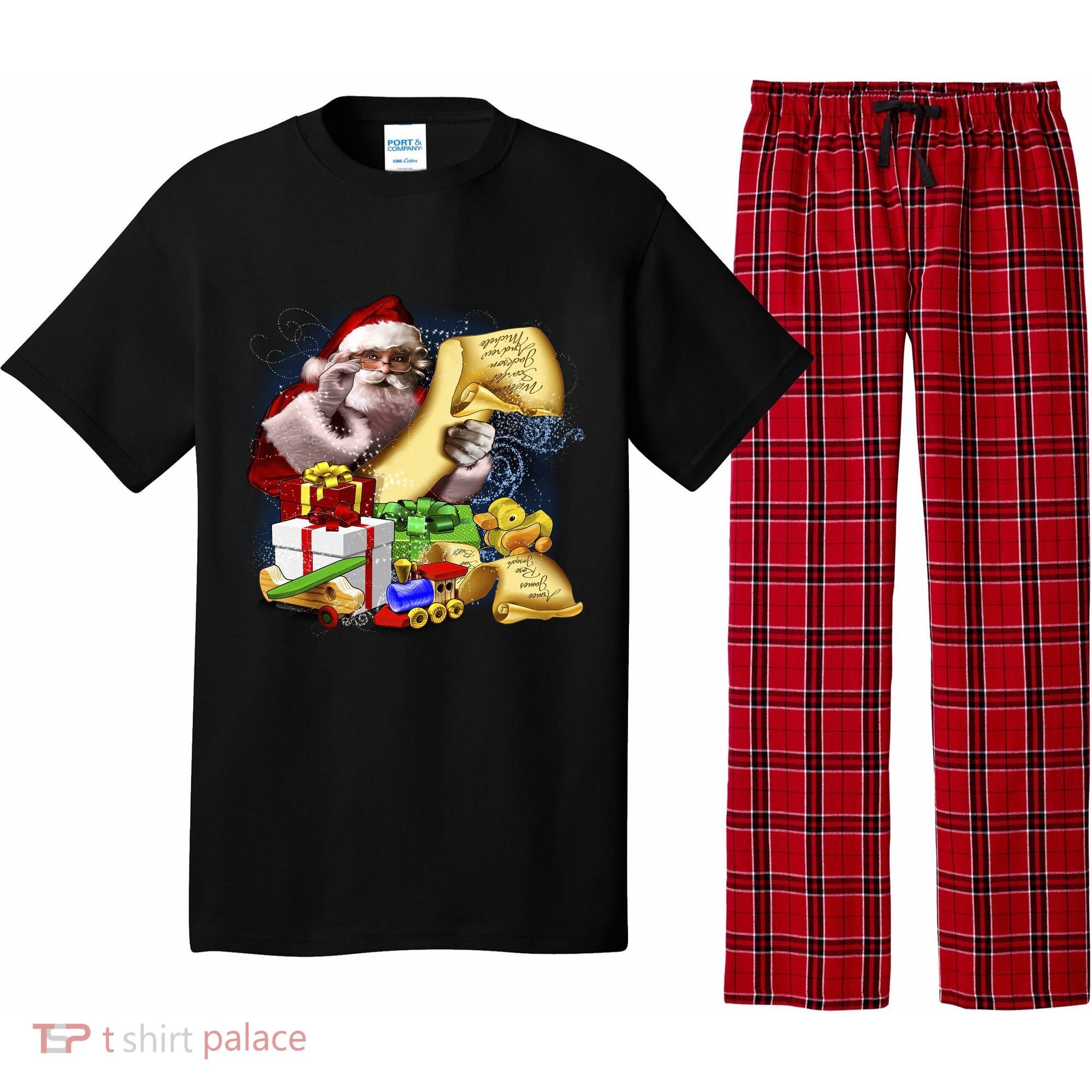 Santa's Making a List Pajama Set