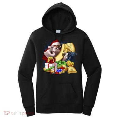 Santa's Making a List Women's Hoodie