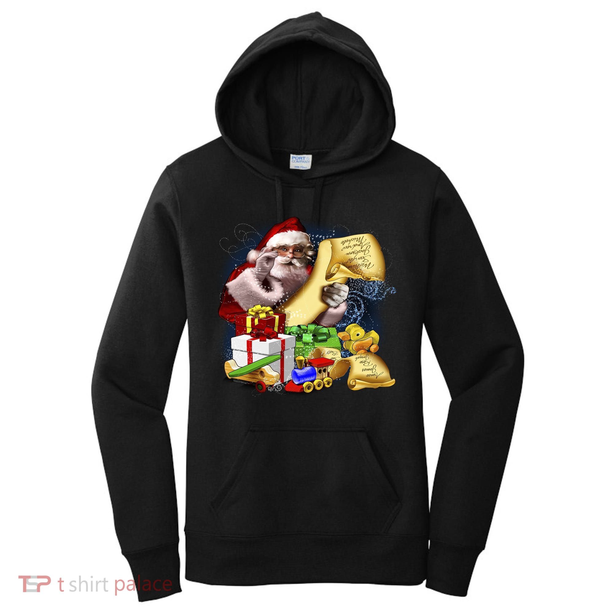 Santa's Making a List Women's Hoodie