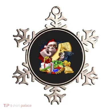 Santa's Making a List Ornament