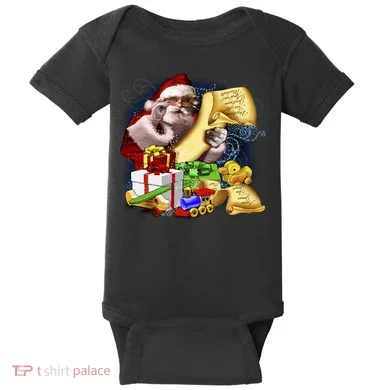 Santa's Making a List Baby Bodysuit