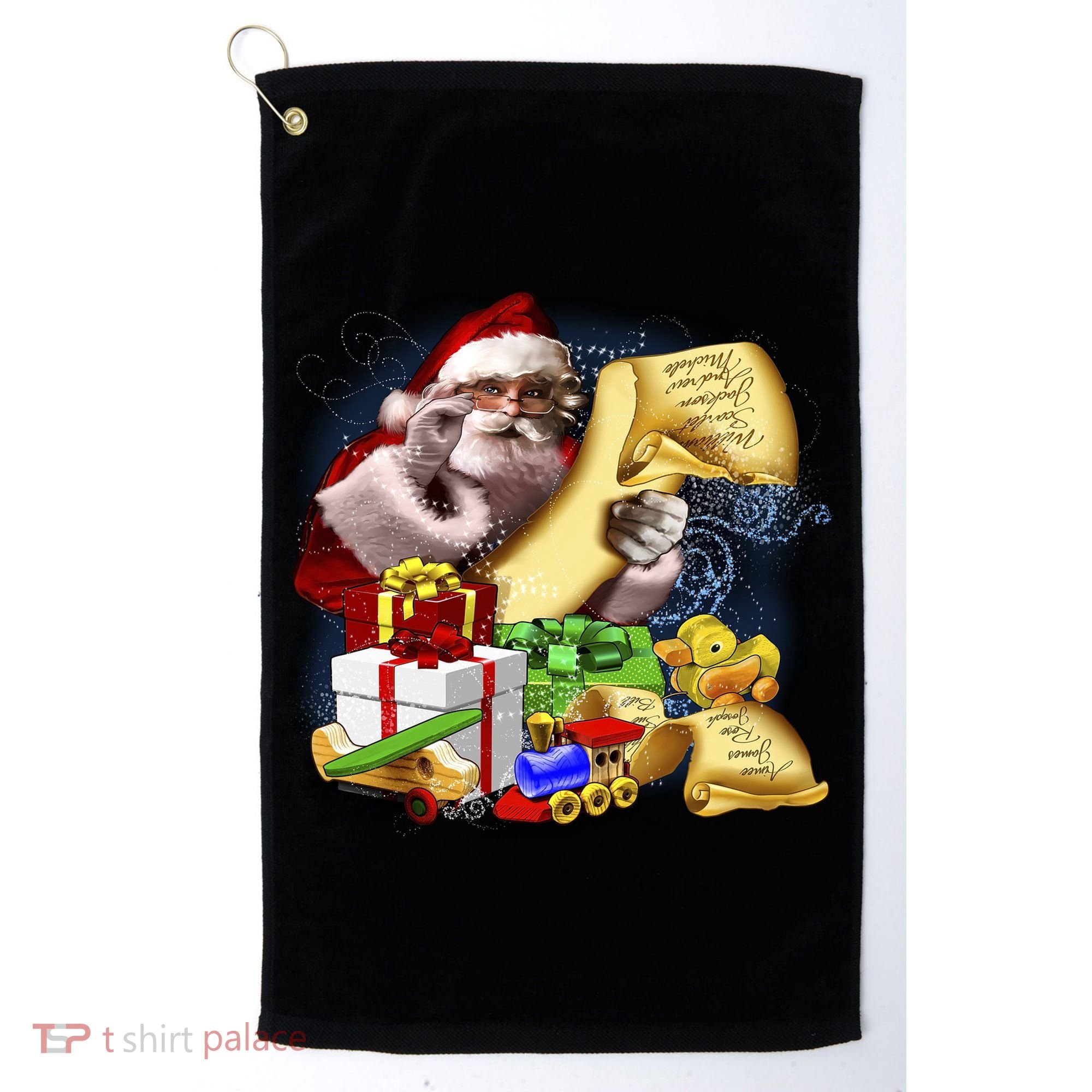 Santa's Making a List Golf Towel