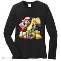 Santa's Making a List Women's Long Sleeve Shirt thumb 0
