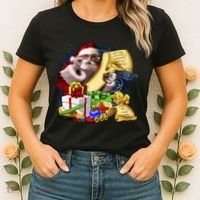 Santa's Making a List Women's T-Shirt thumb 2