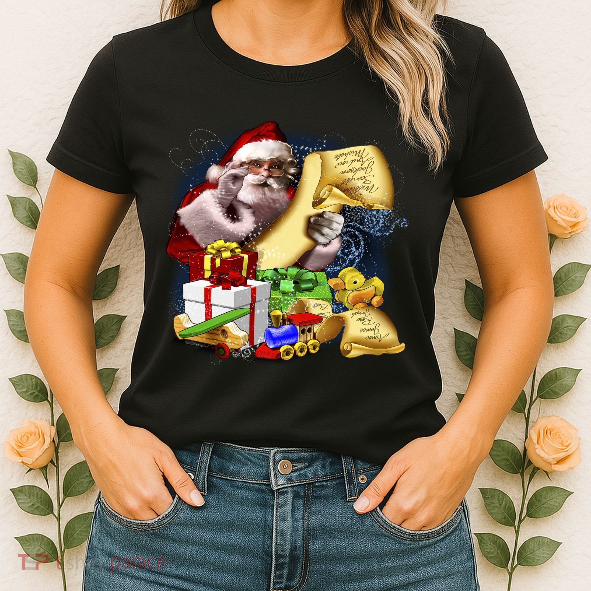 Santa's Making a List Women's T-Shirt