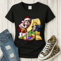Santa's Making a List Women's T-Shirt thumb 3