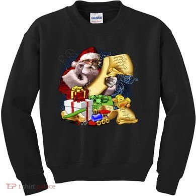Santa's Making a List Kids Sweatshirt