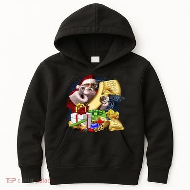 Santa's Making a List Kids Hoodie