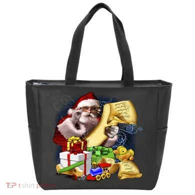Santa's Making a List Tote Bag