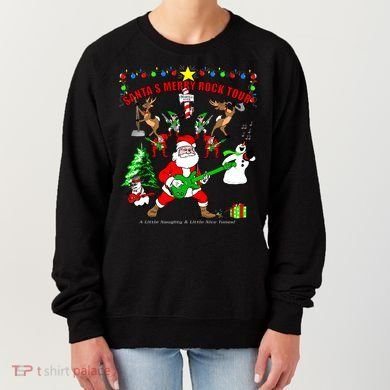 Santa's Merry Christmas Rock Tour Women's Sweatshirt