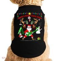 Santa's Merry Christmas Rock Tour Doggie Tank thumb 0