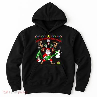 Santa's Merry Christmas Rock Tour Hoodie
