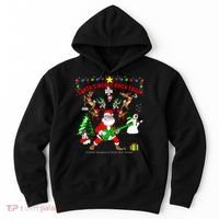 Santa's Merry Christmas Rock Tour Hoodie thumb 0