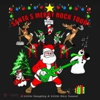 Santa's Merry Christmas Rock Tour Hoodie thumb 2