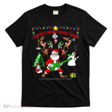 Santa's Merry Christmas Rock Tour T-Shirt