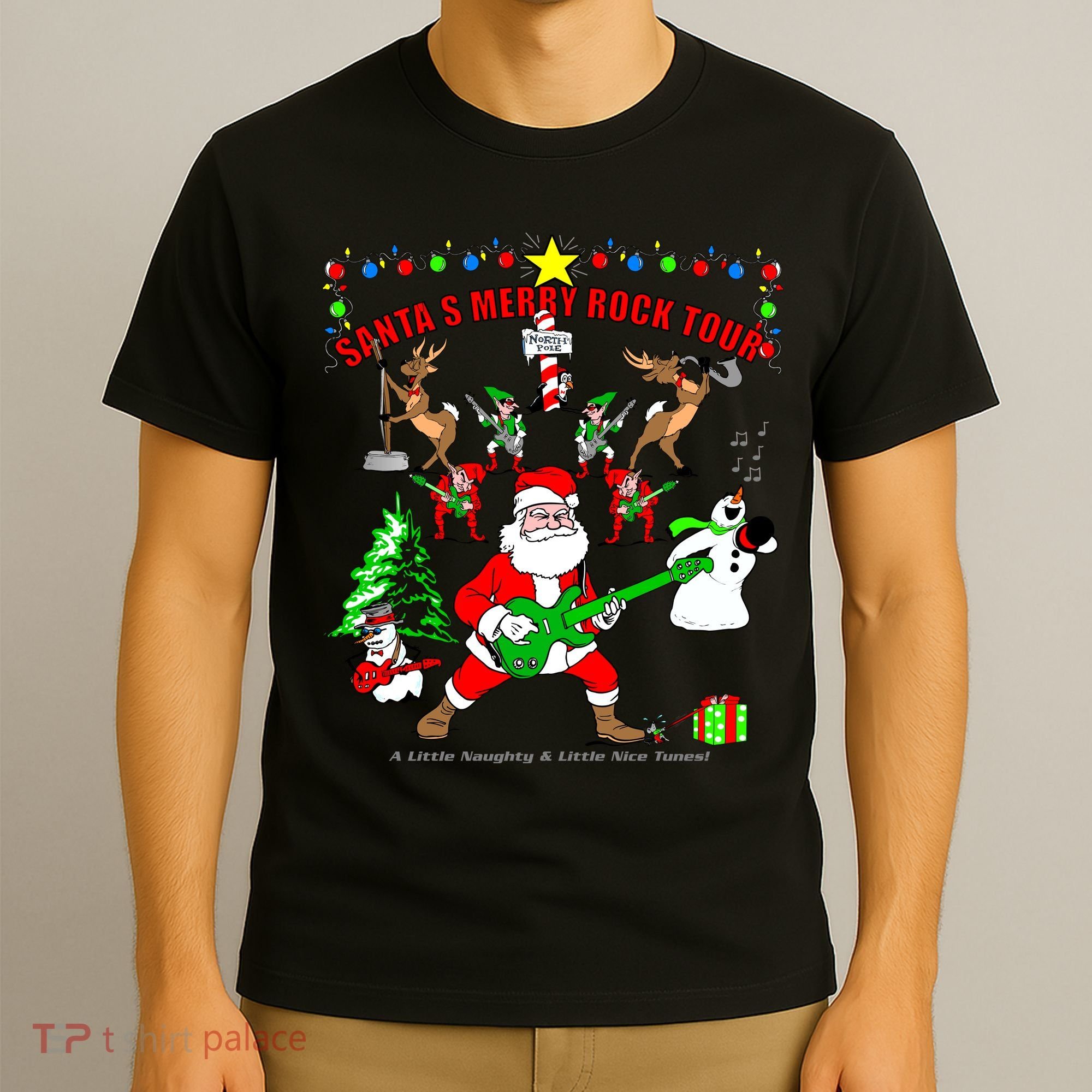 Santa's Merry Christmas Rock Tour T-Shirt